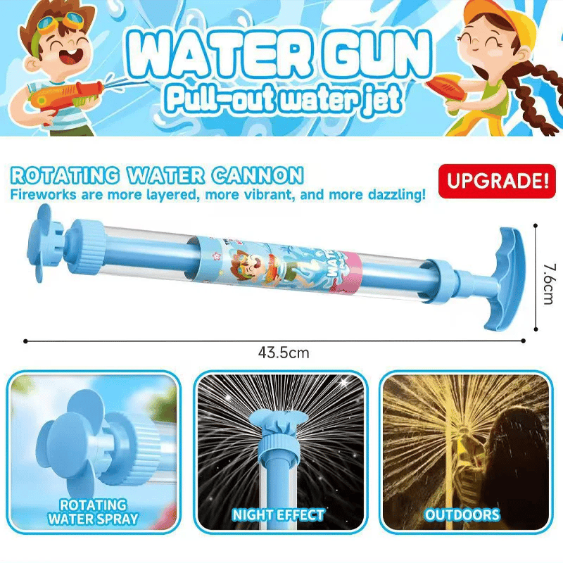 🌈 Bright rainbow LED water pistol | Summer fun that bursts into life as if by magic! ✨