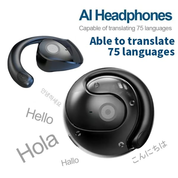 🏆#1 Best Seller ⏰69% OFF 💎AI Translation Wireless OWS Bluetooth5.4 Earphones (Fit iOS & Android)