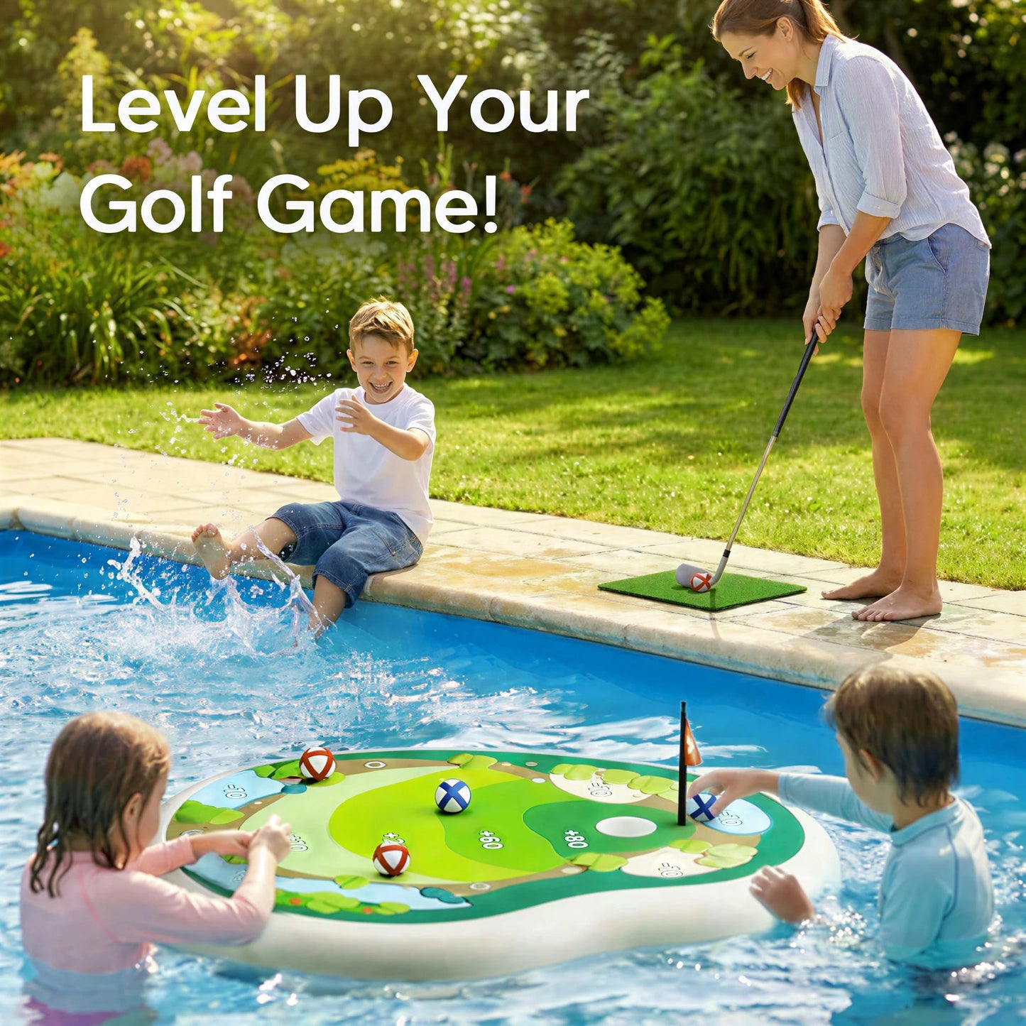 Kids Inflatable Golf Pool Toys-Free shipping