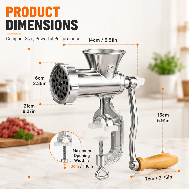🎉 2026 Sale — Over 23,000 Sold! 💞 Home Hand Crank Meat Grinder and Sausage Stuffer – Homemade Goodness Made Easy 🌸