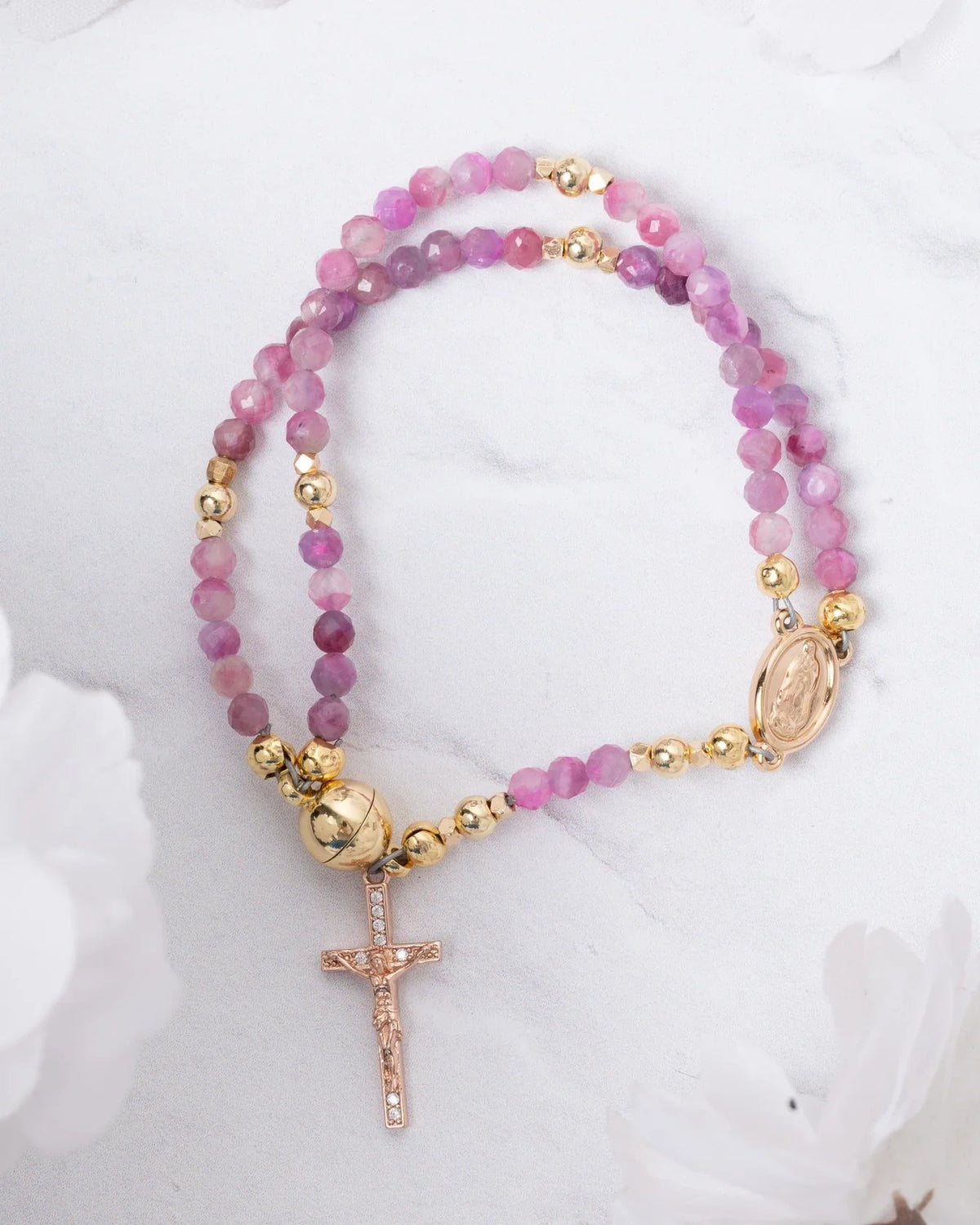 🔥🔥 ✝️Handcrafted rosary bracelets -  A Warm Companion for Your Faith Journey📿