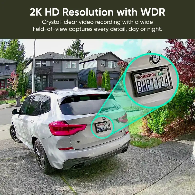 📷 Solar Cam Pan 2K – Outdoor Wireless PTZ Security Camera with Integrated Solar Panel, 360° Pan & Tilt, AI Person Tracking, Color Night Vision & IP65 Weatherproof