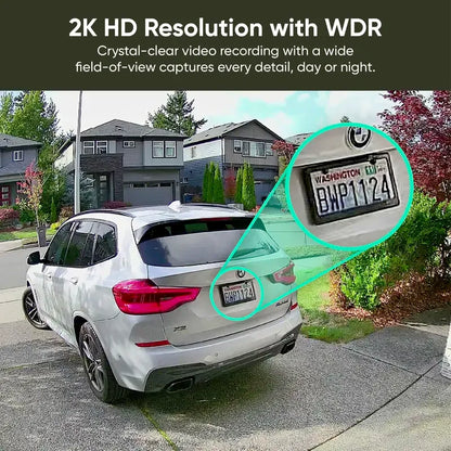 📷 Solar Cam Pan 2K – Outdoor Wireless PTZ Security Camera with Integrated Solar Panel, 360° Pan & Tilt, AI Person Tracking, Color Night Vision & IP65 Weatherproof