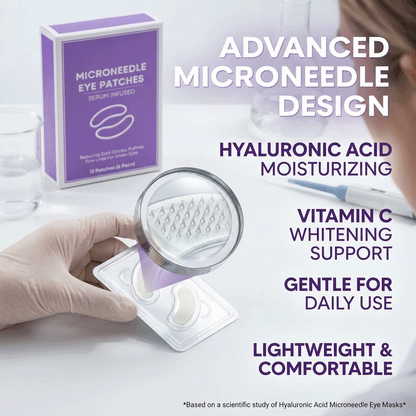👁️👁️ WAKE UP LOOKING YEARS YOUNGER Hyaluronic Acid Microneedle Eye Mask