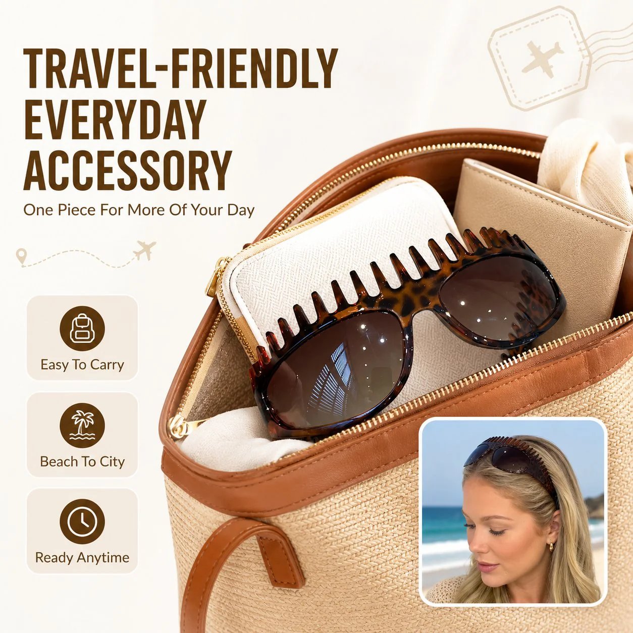 🏆1 Bestselling🏆2-In-1 Tortoiseshell Headband Sunglasses
