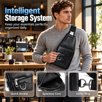 !🧳The Mercer Retro Sling Bag – Water-Resistant, Intelligent Storage & Ergonomic Comfort