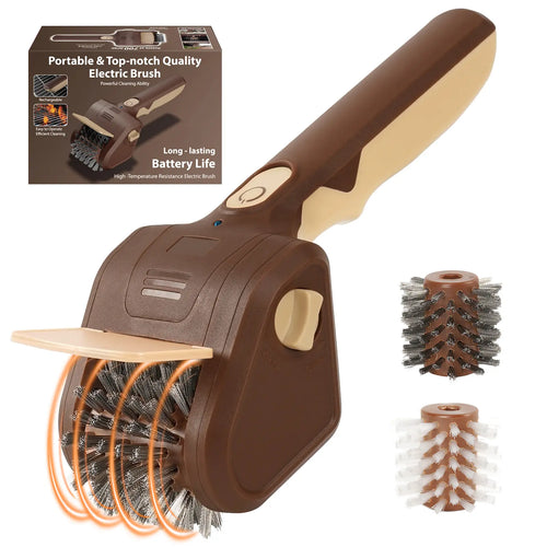 Cordless Electric Grill Brush - 700 RPM Stainless Steel