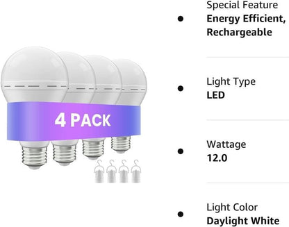 💡 Never Be Left in the Dark ⚡ Rechargeable Emergency Light Bulbs - Bright, Reliable & Versatile 🔋
