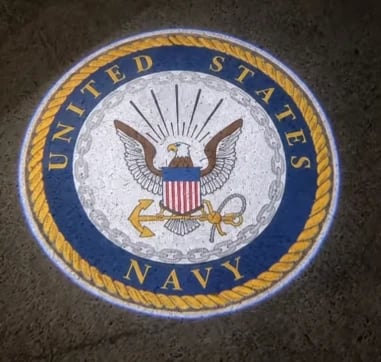 🇺🇸 HonorBeamTM Car Welcome Light | Patriotic Door Projection for Veterans & Military Families 🎖️