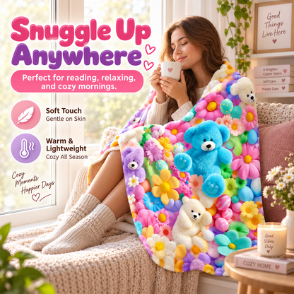 Cute Plush 3D Children's Throw Blanket