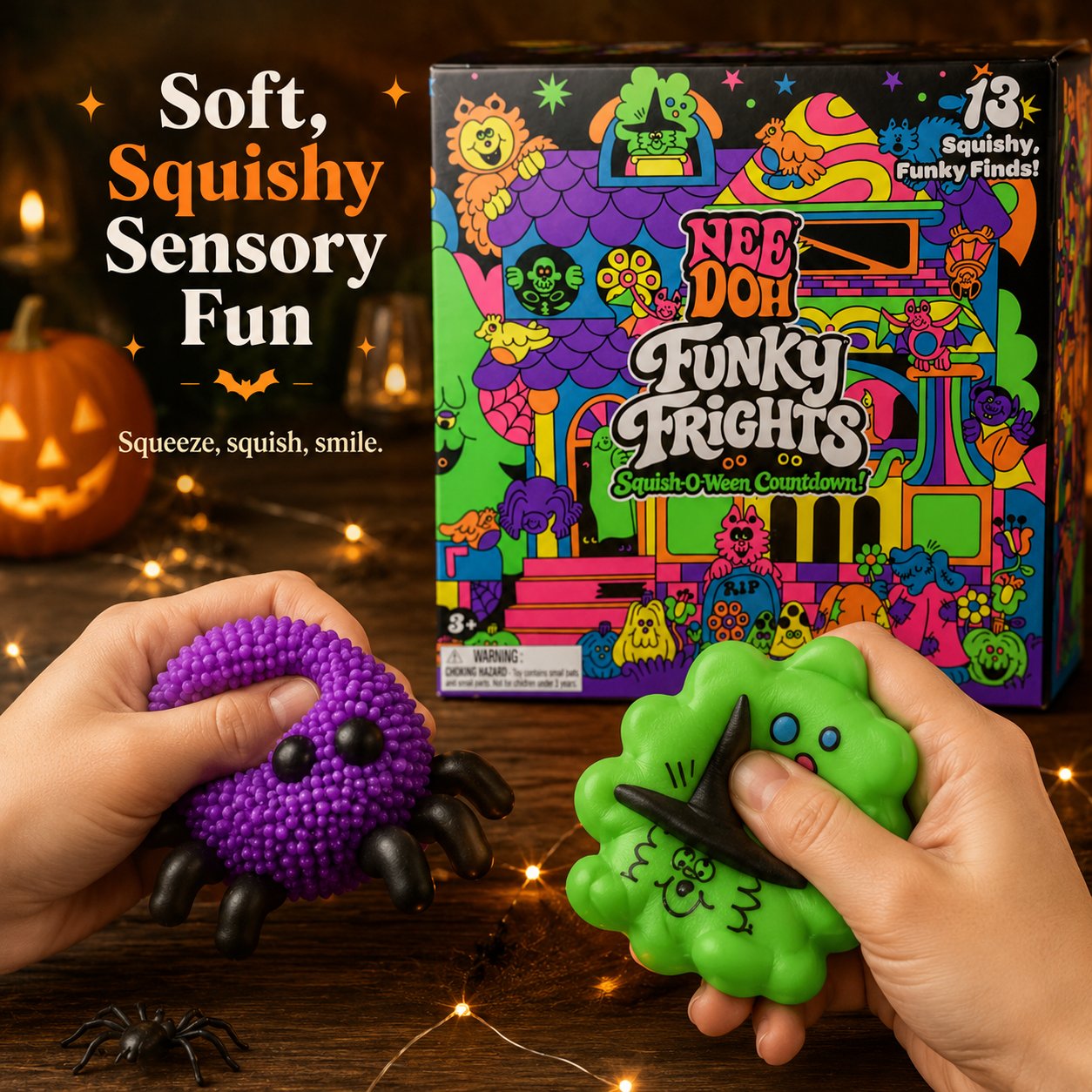 NeeDoh Funky FrightsTM Squish-O-Ween Countdown