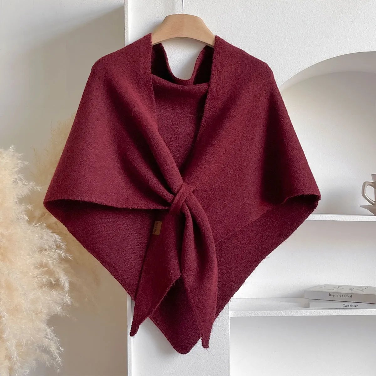 Women's Soft Cashmere Scarf – Cozy Solid-Color Shawl for Everyday Wear