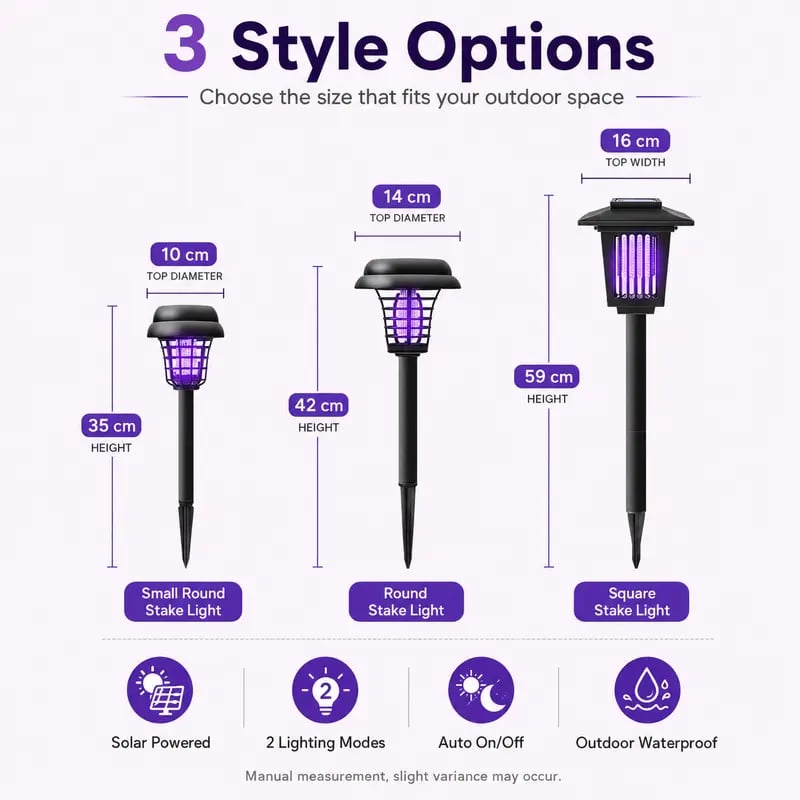 Solar Mosquito Zapper Light – Outdoor Garden Stake Lamp