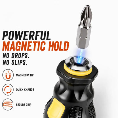 🛠️Tooth-Shaped Bit Holder – 28-Piece DIY Screwdriver Bit Set