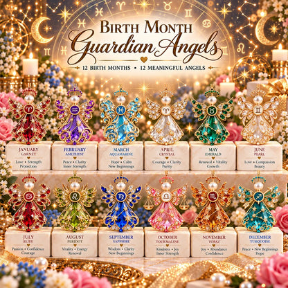 👼 Christmas Zodiac Guardian Angel Keepsake | 12 Signs with Jewel-Toned Designs & Meaningful Gift Cards ✨