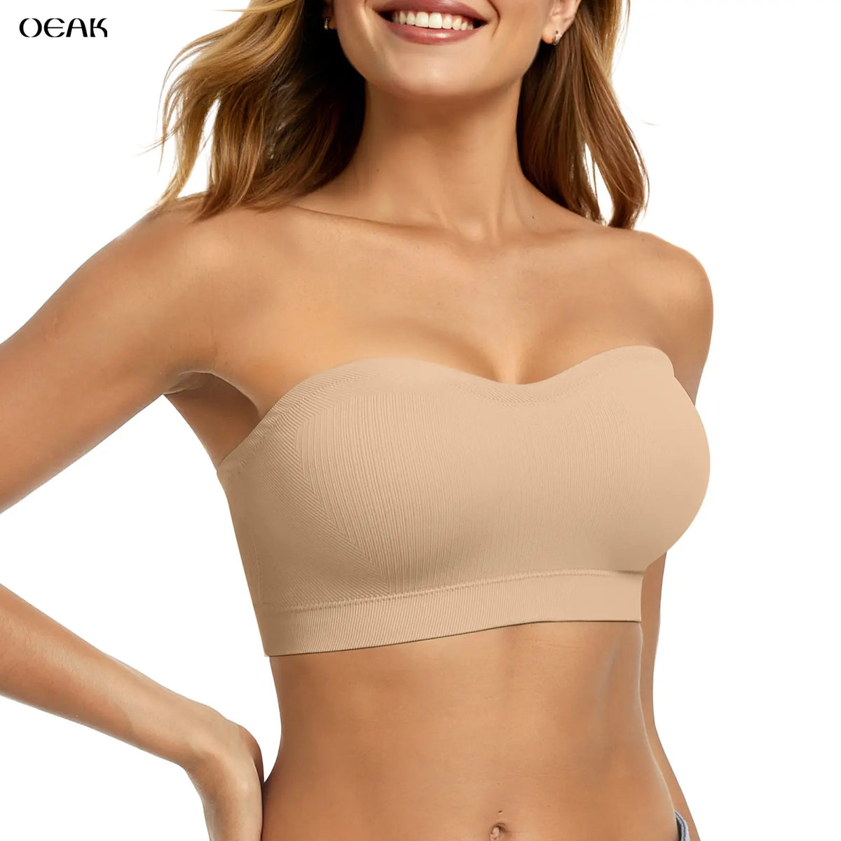 Women's Non-Slip Strapless Bra – Seamless Wireless Support