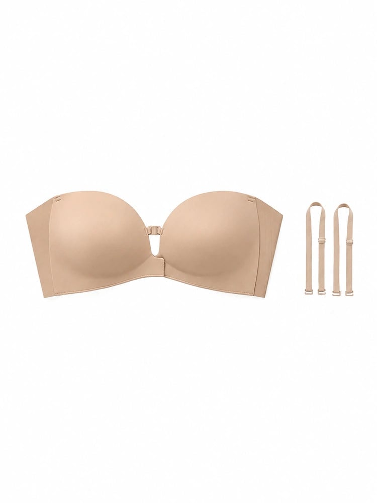 🔥Women's Strapless Front Closure Push-Up Bra