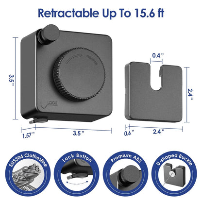 Adjustable Retractable Laundry Drying Rack