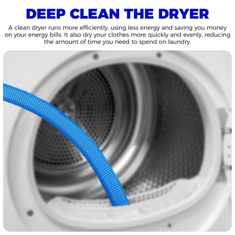 Dryer Vent Cleaner Kit 2 Pieces Compatible with All Vacuum Cleaners