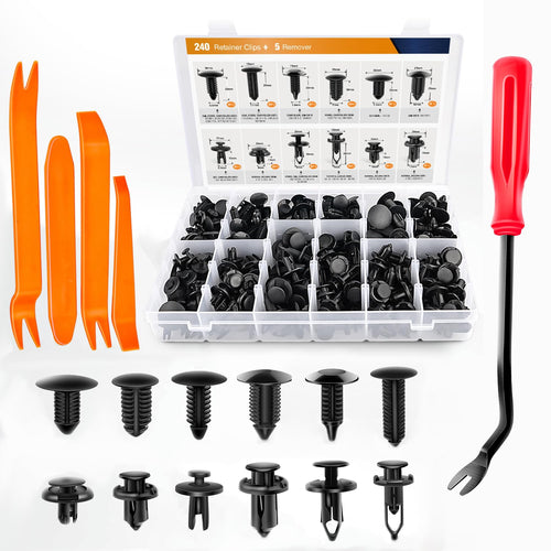 245pcs Universal Auto Body Retainer Clips & Fastener Removal Tool Set