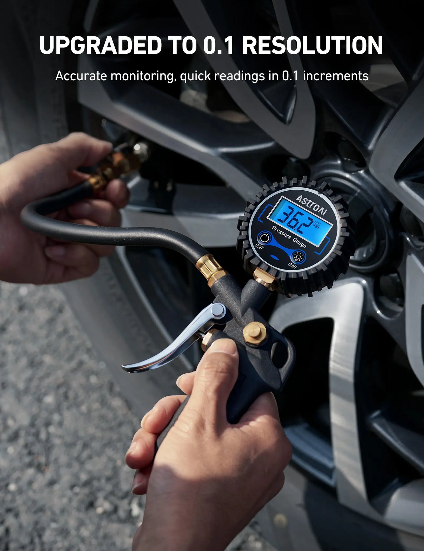 AstroAI Digital Tire Pressure Gauge with Inflator 250 PSI