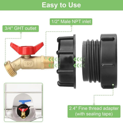 275-330 Gallon IBC Tote Tank Adapter