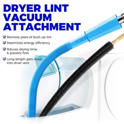 Dryer Vent Cleaner Kit 2 Pieces Compatible with All Vacuum Cleaners