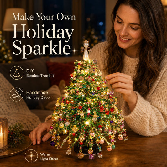 🔥LAST DAY 50% OFF - 🎄✨ DIY Beaded Christmas Tree Kit – 🎅Create Your Own Sparkling Holiday Decoration