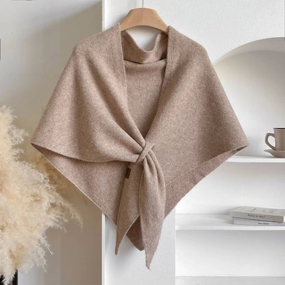 Women's Soft Cashmere Scarf – Cozy Solid-Color Shawl for Everyday Wear