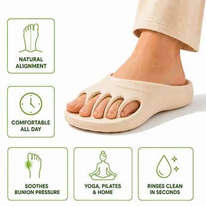 Women's Orthopedic Slide Slippers, Arch Support Non-Slip Foot Pain Relief Sandals