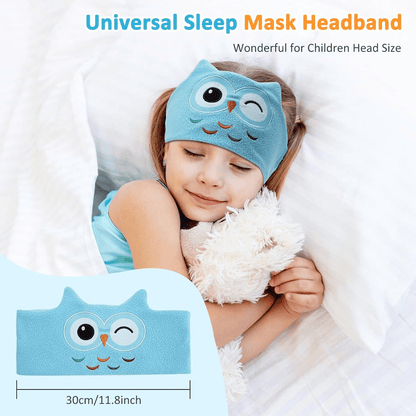 🔥HOT SALE 49% OFF🧒🎧Kids Bluetooth Sleep Mask Headband – 😴✨Super Soft Fleece With Thin Wireless Music Speakers for Travel Nap Bedtime