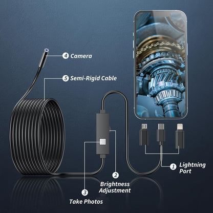 🔥Limited Time 50% Off✨Endoscope Camera with Light