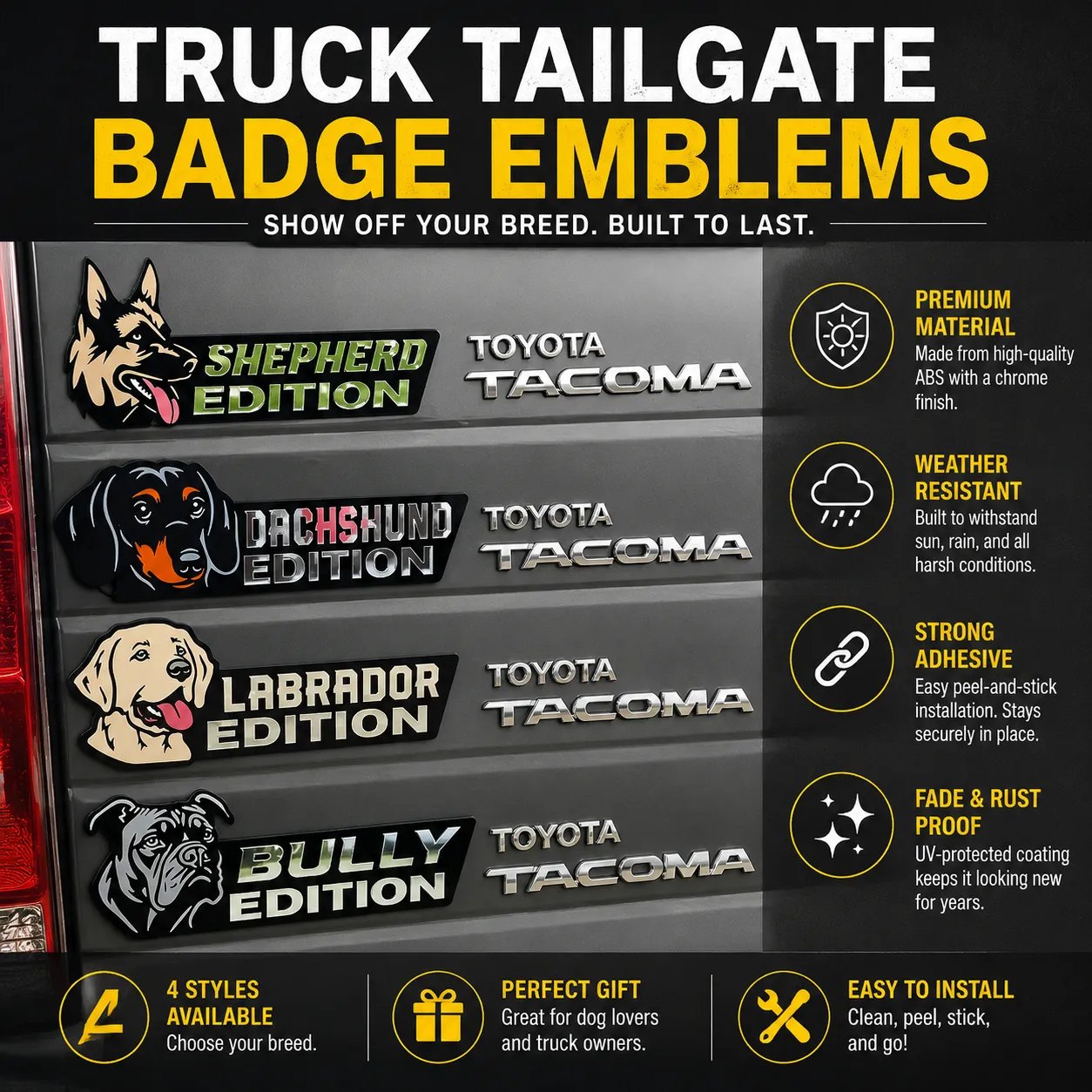 🐶 Dog Breed Car Emblems | Show Your Pup Pride 🚗