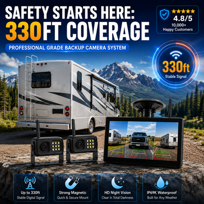 🔥Wireless rear camera system in 1080p H