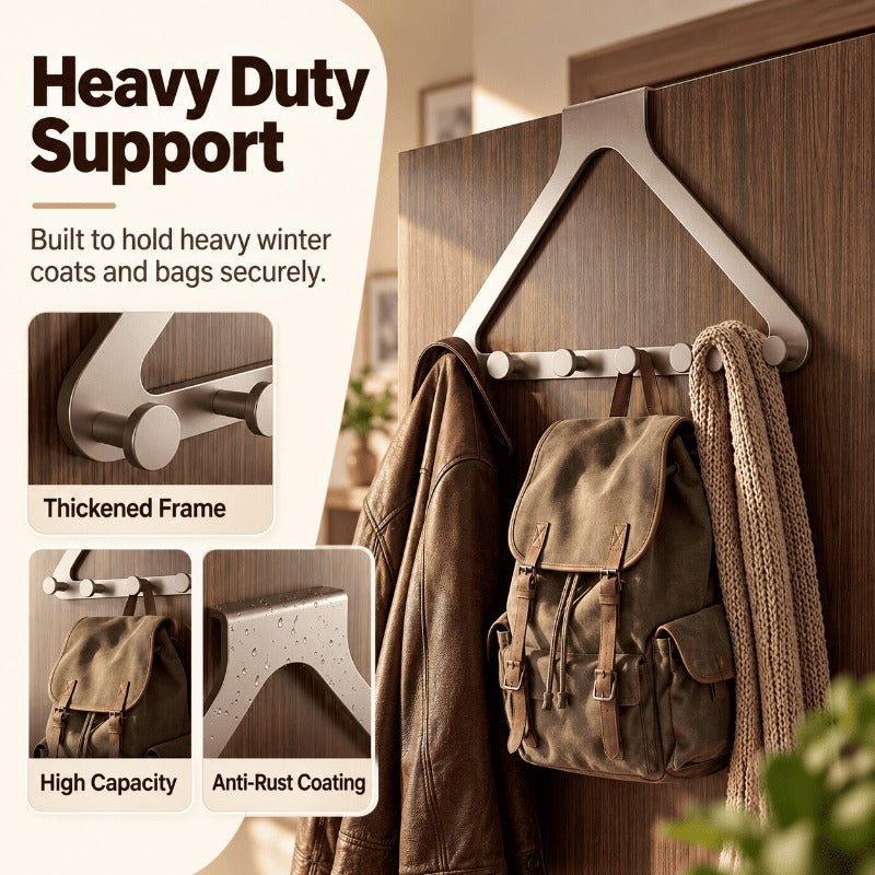 Six-Hook Door Organizer