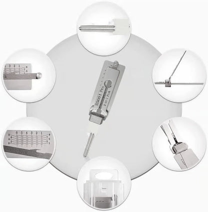 🔑2-in-1 Professional Locksmith Tool for Double Track Door Locks, Precision Lock Maintenance & Repair