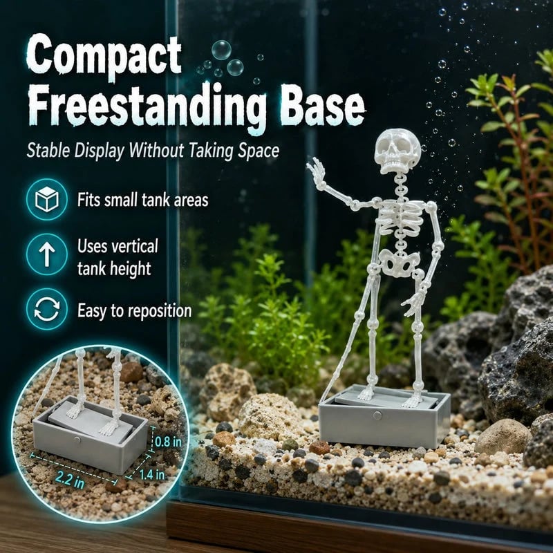 🔥HOT SALE 60% OFF💀🐠Air-Driven Dancing Skeleton Aquarium Ornament🕺