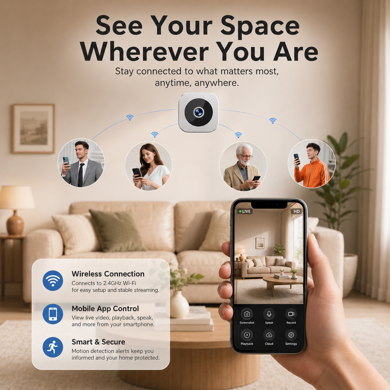 1080P Mini WiFi Security Camera