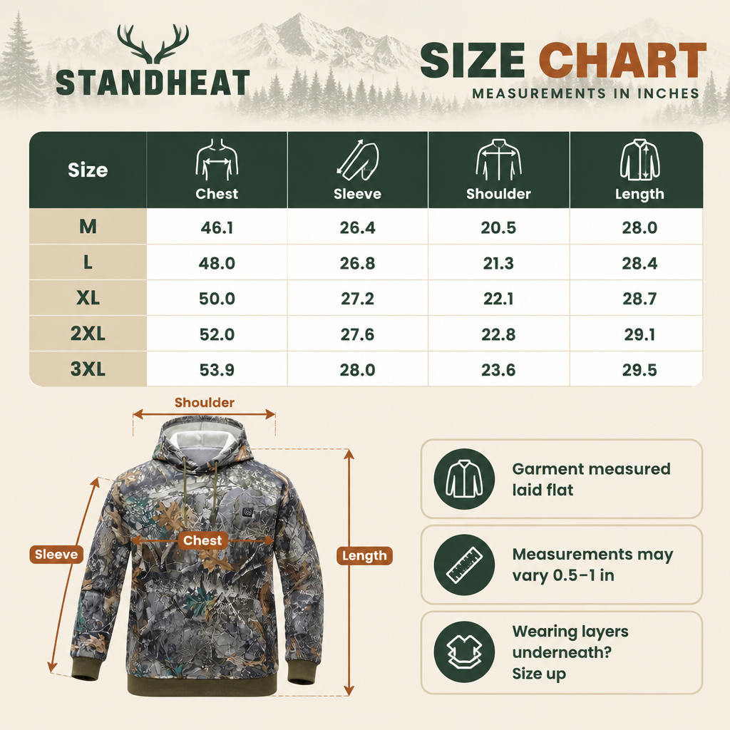 🦌Heated Camo Hoodie