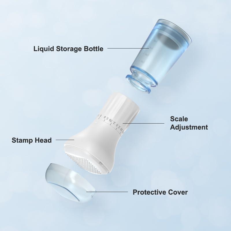 Hydra Derma Stamp™ Adjustable 0.25mm • 140-Pin • Built-In Serum Applicator