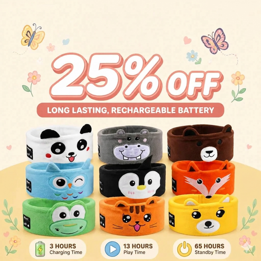 Cute Animal Sleeping Headband Headphones