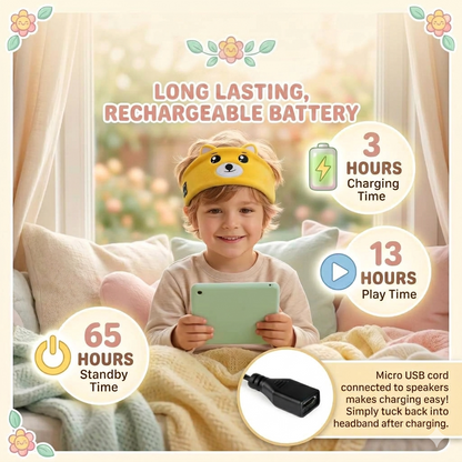 Cute Animal Sleeping Headband Headphones