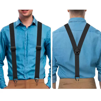 ⏳LAST DAY SALE 69 % OFF !!📢Men's X-Back Suspenders with Hook Clips