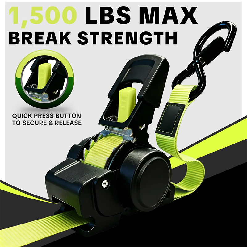 Car Tie Downs with Ratchets 1"x 11 ft-1500 LB Break Strength Cargo Straps for Moving Appliances, Lawn Equipment, Motorcycle