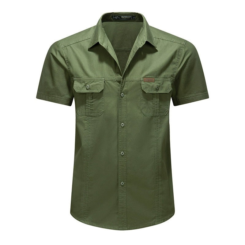 Men's Collared Shortsleeve Button-Up Shirt
