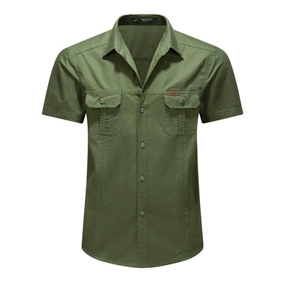Men's Collared Shortsleeve Button-Up Shirt