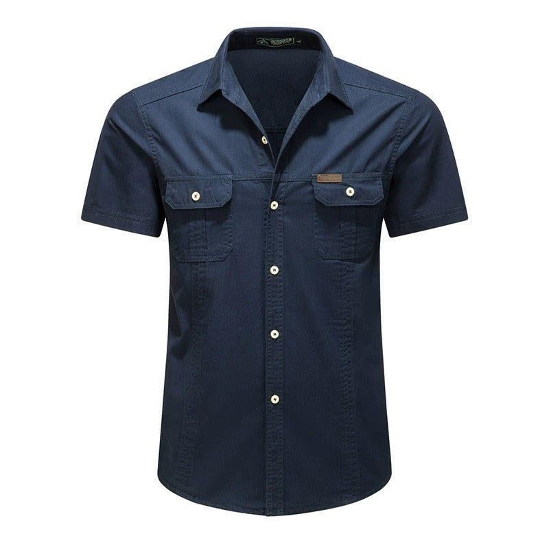 Men's Collared Shortsleeve Button-Up Shirt