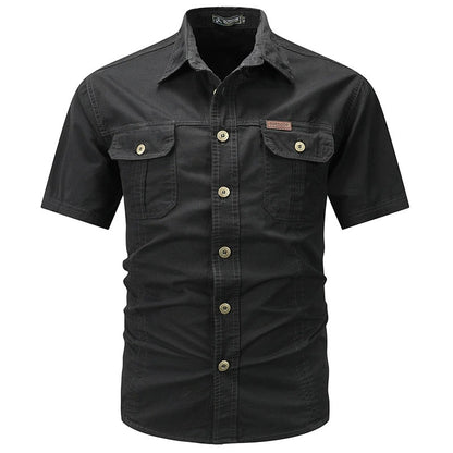 Men's Collared Shortsleeve Button-Up Shirt