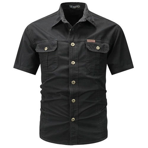 Men's Collared Shortsleeve Button-Up Shirt