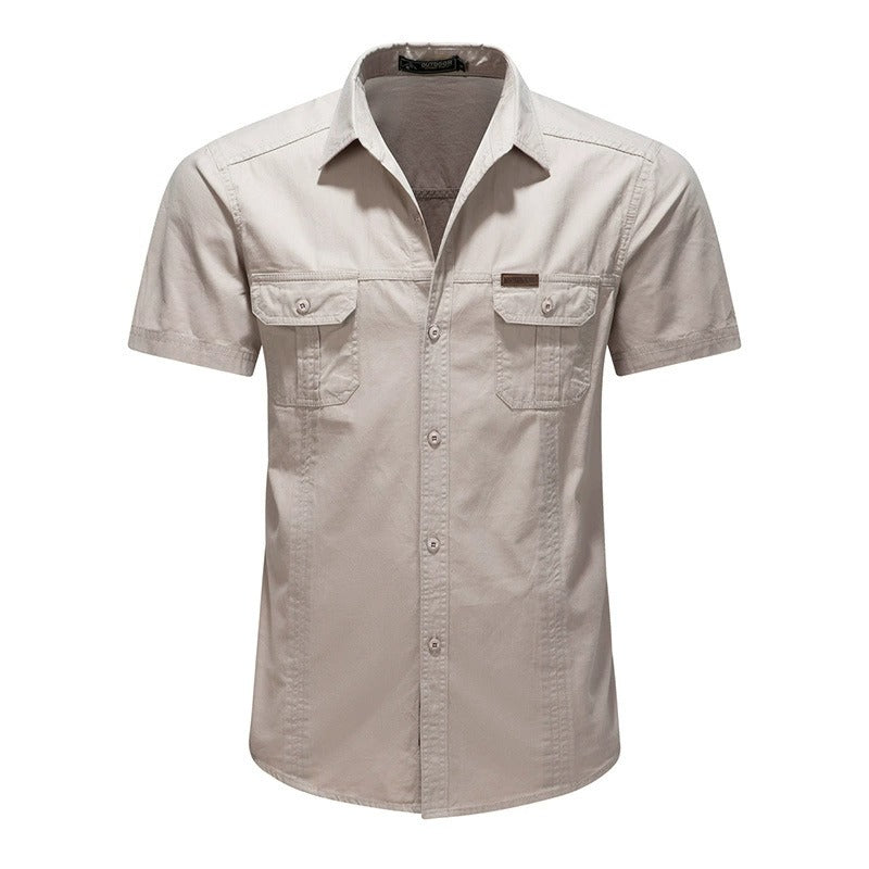 Men's Collared Shortsleeve Button-Up Shirt